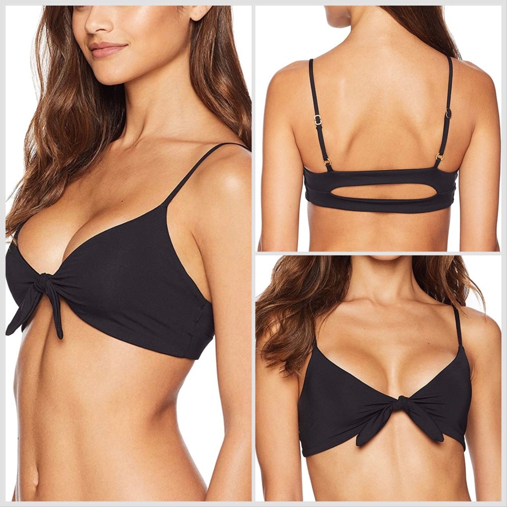 L*Space Black Flashback Bikini Top Size: Small NWT